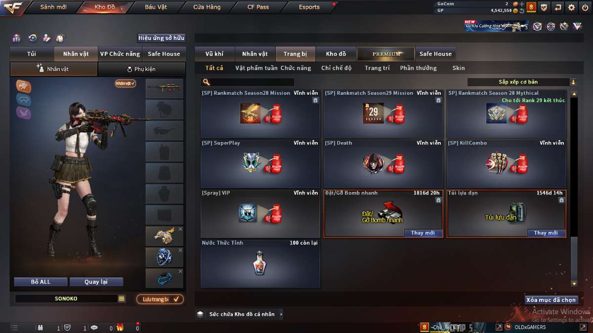 shop acc cf uy tin gia re